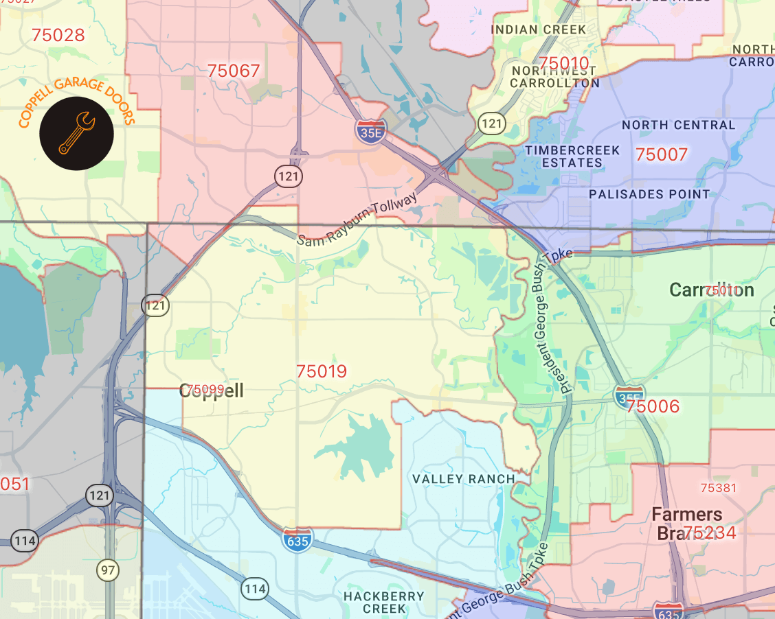 coppell-texas-map